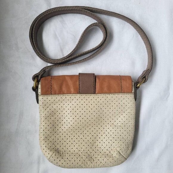 FOSSIL Mini Mason Two-Tone Leather Crossbody Bag - Picture 2 of 11